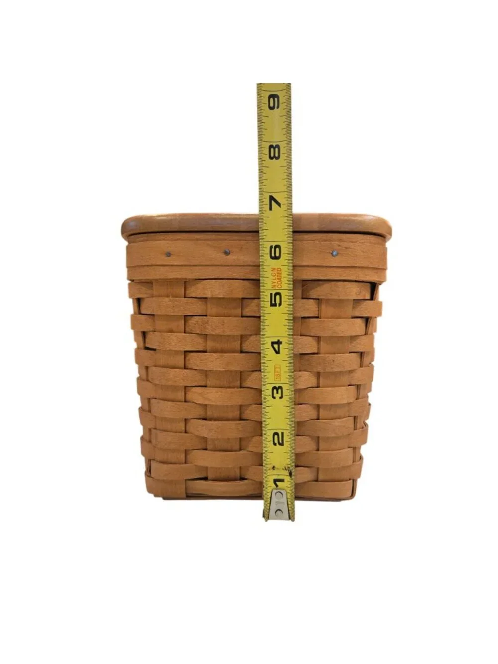 Vintage Longaberger Tissue Basket With Lid and Protector Hand Signed 1997